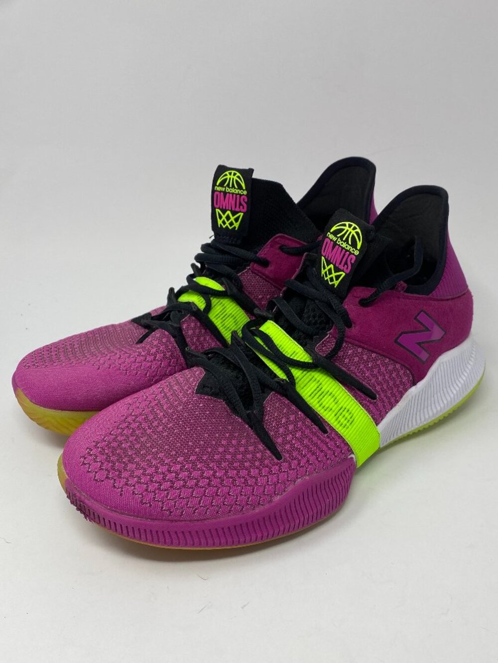 New Balance OMN1S Low Basketball Shoes Mens 10.5 Berry Lime Sneakers BBOMNLFC
